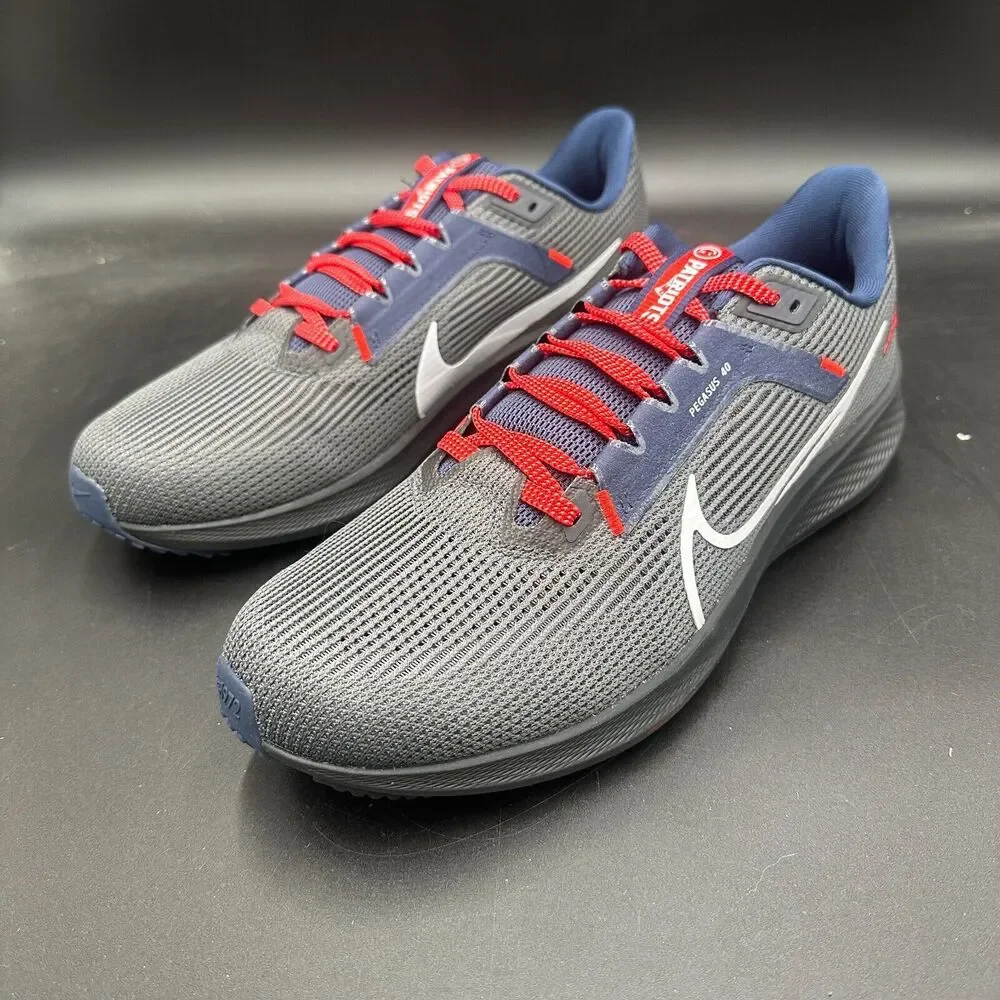 Nike New England Patriots Air Zoom Pegasus 40 Running Shoes DZ5987-001 Men's 12